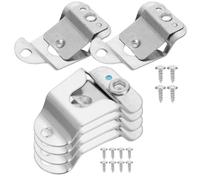 Homoyoyo Microphone Holder Clips Microphone Holder Clamp Mountable Stainless Steel 6pcs Replacement Mic Hanger Hooks Sturdy Silver for Vehicle Use for Mobile Radio and Ham Radio