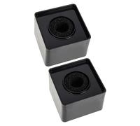 Homoyoyo Microphone Logo Flag 2Pcs Black Cube ABS Station Large Display Area for Outdoor Interviews and News Reporting