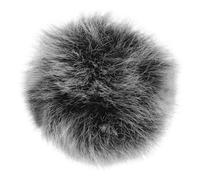 Homoyoyo Microphone Windshield Fur Cover 1cm Black White Windshield Muff Wind Shield Fur Pop Filter Windproof Windscreen for Lavalier Mic and Dj Equipment