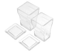 Homoyoyo Microscope Stain Jars, Glass Slide Holder, 2pcs, Reinforced Base, High Transparency Design, Specimen Storage, Pathology Labs