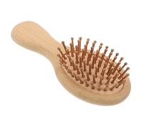 Homoyoyo Mini Bamboo Airbag Comb Wide Tooth Scalp Massager Hairbrush Portable Anti-Static Hair Care Tool for Women Travel Home Office