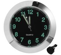 Homoyoyo Mini Car Dash Clock Luminous Quartz Metal Dashboard Clock with Clip for Air Vent and Desk Use