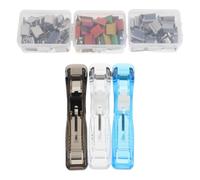 Homoyoyo Mini Document Clip Dispenser with Secure Grip for Loose Leaf Papers and Student Answer Sheets, Compact and Portable Paper Clip Organizer for Grading Sessions and Office Use