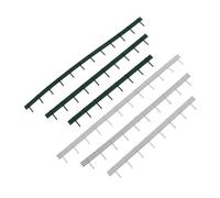 Homoyoyo Mini Fence Railway Craft Scenery Accessories 6Pcs Assorted Color ABS Miniature Road Barrier for Model Railway Landscape Micro Landscape Design