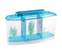 Homoyoyo Mini Fish Tank for Fish Hatching with Three Grid Design Self-cleaning Desktop Aquarium Easy to Install Suitable for Home Decoration