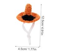 Homoyoyo Mini Halloween Witch Hat for Small Pets Lightweight Comfortable Cap Easy to Wear Adorable Party Photo Prop for Hamsters Hedgehogs Christmas Easter Costume Accessory