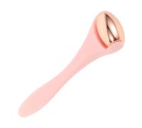 Homoyoyo Mini Ice Roller for Face and under Eye Eye Cream Applicator and Face Massager Roller Rose Gold Pink Handle for Puffiness and Dark Circles Skincare Tool for Women