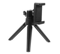 Homoyoyo Mini Phone Tripod with Abs and Metal Material, Convenient Universal Mobile Phone and Tablet Stand for Watching Video Movies and Webcasts, Black for Camera and Projector Desktop
