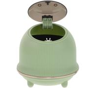 Homoyoyo Mini Push Type Trash Can with Lid for Office Desktop