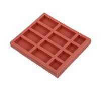 Homoyoyo Mini Sandbox Brick Silicone Mold for Concrete and Clay with 8pcs Long Bricks Reusable Silicone Mold for Educational Projects and Assembling A House Craft
