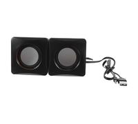 Homoyoyo Mini USB Computer Speaker with Built in Subwoofer Compact Portable Desktop Speakers for Laptop Wired Multimedia Soundbar with Deep Bass for Enjoyment