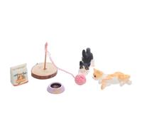 Homoyoyo Miniature Cat Playset Kitten Figurines, Realistic Micro Dollhouse Animals Decoration for ’ Creative Role-playing and Outdoor Fun,