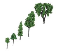 Homoyoyo Miniature Plastic Model Trees for Diorama Scenery DIY Micro Landscape Simulation Plants Roadway Tree Models for Architectural Sand Table