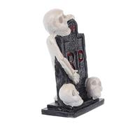 Homoyoyo Miniature Resin Tombstone Ornament Halloween Decoration Spooky Table Centerpiece Creepy Grave for Haunted House Atmosphere