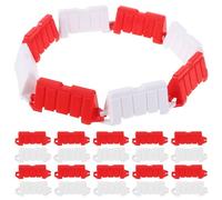 Homoyoyo Miniature Road Block and Traffic Sign 60Pcs Plastic Barriers for Rc Car Drift Obstacle Course