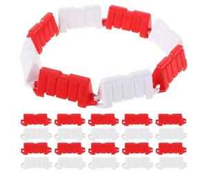 Homoyoyo Miniature Road Block and Traffic Sign 60Pcs Plastic Barriers for Rc Car Drift Obstacle Course