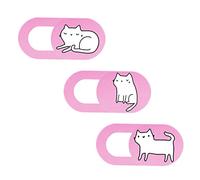 Homoyoyo Mobile Phone Camera Cover Camera Protector Security Cover for Laptop Tablet Computer Adorable Kitten Design Easy to Install Anti-Hacking Protection