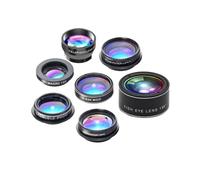 Homoyoyo Mobile Phone Lens Kit Macro Polarized Fish-eye Wide Angle Starlight Scope Kaleidoscope Lenses Easy Install for Smartphones