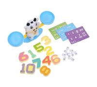 Homoyoyo Montessori Cow Balance Scale for, Preschool Math Learning Counting Game, Number Balance Math Set with Black and White Cow Design, Kindergarten Educational