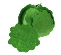Homoyoyo Montessori Felt Peelable Cabbage Detachable Sensory Play Food for Enhances Cognitive Skills and Hands Learning Realistic Pretend Vegetable Experience for Early Education