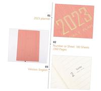 Homoyoyo Monthly Planner English Journal Appointment Book Student Academic Diary Organizer for Business Work School Notes and Management in Pink