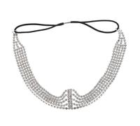 Homoyoyo Multi Layer Rhinestone Hair Chain for Brides Elegant Wedding Headband Sparkly Hair Accessory for Women Bridal Headpiece to Enhance Beauty Your Special Day