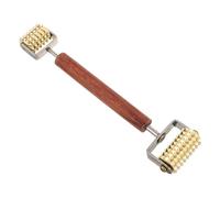 Homoyoyo Multi-Purpose Face V Shape Roller Lightweight Facial Slimming Massager for Women with Wooden Handle Enhancing Skin Health and Serum Absorption for Jawline Care