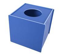 Homoyoyo Multifunctional Lottery Collecting Box Blue Party Raffle Ball Game Storage Ticket Holder for Meetings Voting and Lucky Draw Events