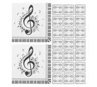 Homoyoyo Music Notes Paper Napkins 100Pcs Single-Use Cocktail Tissue for Holiday Dinner Birthday Celebration