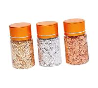 Homoyoyo Nail Art Broken Foil Metallic Flakes Bottles Each Foil Leaf Flakes for Diy Manicure Nail Decorations