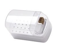 Homoyoyo Nail Drill Bits Organizer 30-slot Grinding Head Storage Box with Cleaning Brush Manicure Tool Holder for Salon and Home Nail Art Supplies