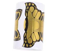 Homoyoyo Nail Form Guide Stickers 100 Pcs Horseshoe-shaped Nail Extension Forms Manicure Guide Stickers for Crystal Gel