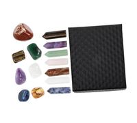 Homoyoyo Natural Amethyst Crystal Pillar Multi Function Stones for Chakra Therapy Relaxation and Meditation Portable Stones Gift Box