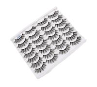 Homoyoyo Natural False Eyelashes Manual Polishing for Makeup Supplies Achieve Voluminous and Curling Effect for Eye Makeup Looks