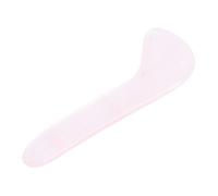 Homoyoyo Natural Pink Crystal Jade Gua Sha Massage Tool for Face and Eye Acupoints Spoon-Shaped Stone for Safe Skin Care and Relaxation Portable Beauty Scraping Board
