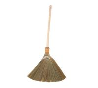 Homoyoyo Natural Whisk Broom with Long Wooden Handle Detachable Vietnamese Corn Broom Soft Bristle Sweeping Brush for Floor Dust Capture in Courtyard Garage Lobby and Garden
