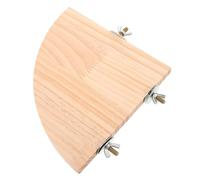Homoyoyo Natural Wooden Bird Perch Stand Semicircular Shape for Parrots and Cockatiels, Indoor Bird Cage Climbing Platform That Satisfies Chewing Instincts and Stimulates Intelligence