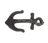 Homoyoyo Nautical Anchor Wall Hook Large Vintage Resin Decorative Coat and Towel Hanger Rustic Coastal Entryway Hook for Mudroom and Beach House