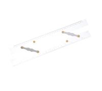 Homoyoyo Nautical Mapping Ruler Marine Measuring Ruler Stainless Steel Transparent