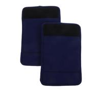 Homoyoyo Non-Slip Navy Blue Walker Armrest Pads with Drip Glue Particles, 1 Pair Wheelchair Crutch Handle Cushions for Senior Mobility Aids, Universal Hand Grips and Arm Covers
