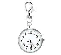 Homoyoyo Nurse Watch Brooch Clip Stainless Steel Pocket Watch for Nurses Women for Doctors Medical Use Exam Timing Second Hand