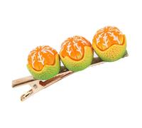 Homoyoyo Orange Hair Clip for Women and Cute Small Fruit Hairpin with Secure Hold Vibrant Cartoon Style Hair Accessory for Playful and Hairstyles