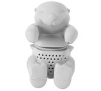 Homoyoyo Otter Tea Infuser Silicone Loose Leaf Tea Strainer with Fine Slots Cute Novelty Filter for Mug Easy to Clean Kitchen Gadget Gift for Lovers