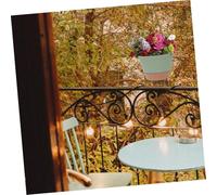 Homoyoyo Outdoor Hanging Planter Pot in Bean Green Frost-resistant Plant Basket for Balcony Garden Sunlight-resistant Flowerpot for Indoor and Outdoor Use Elegant Decorative Hanging Basket