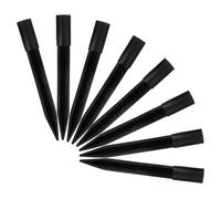 Homoyoyo Outdoor Plastic Landscape Stakes 8Pcs Black for Garden Party Lights and Pathway Lamps Compatible Fiber Optic and Torch Light Poles
