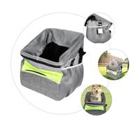 Homoyoyo Oxford Cloth Breathable Front Handle Dog Bike Carrier Basket Detachable Washable Pet Tote for Outdoor Travel with Cooling Mesh Vent and Safe for Dogs and Cats