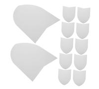 Homoyoyo Pack of 12 Graffiti Sign Sign for Foam Board Stand Craft Set for Children's Birthday Decoration Cardboard Signs for Medieval Party Gifts Cardboard White