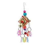 Homoyoyo Parrot Chewing Toy Acrylic and Vine Materials Designed as Hanging Bird Toy for Cage Enrichment for Parrots to Grind and Chew during Playtime
