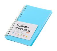 Homoyoyo Password Notebook Password Organizer Spiral-bound A6 with Alphabetical Tabs Multifunctional Pages Quick Information Access Blue for Professional Use and Personal Use