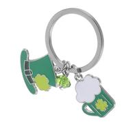 Homoyoyo Patrick's Day Shamrock Keychain Pendant Green Hat Charm Cute and Compact Keyring for Bags Handbags and Backpacks for Festival Decor and